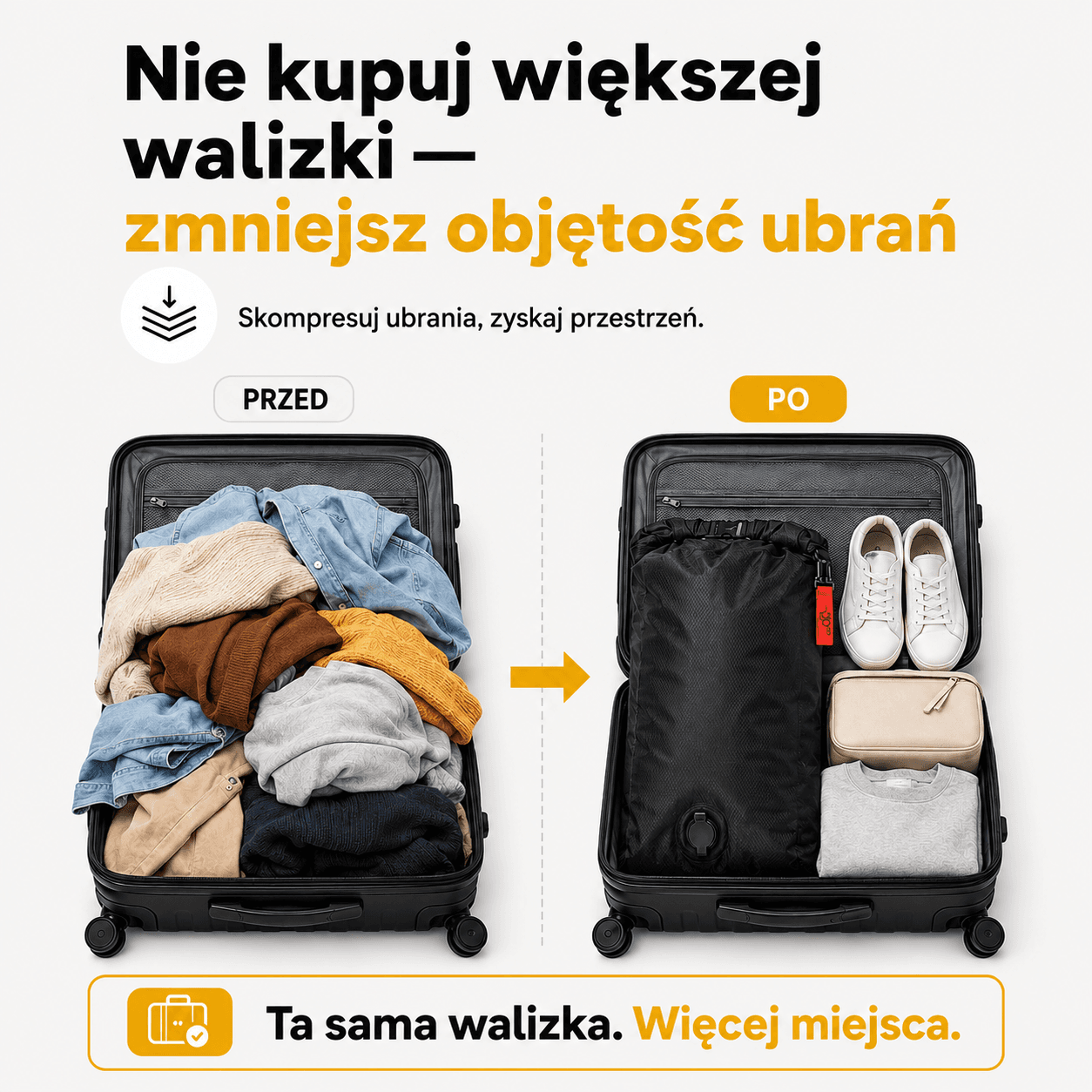 PACKPRO — WIĘCEJ BAGAŻU I WIĘCEJ WOLNEGO MIEJSCA