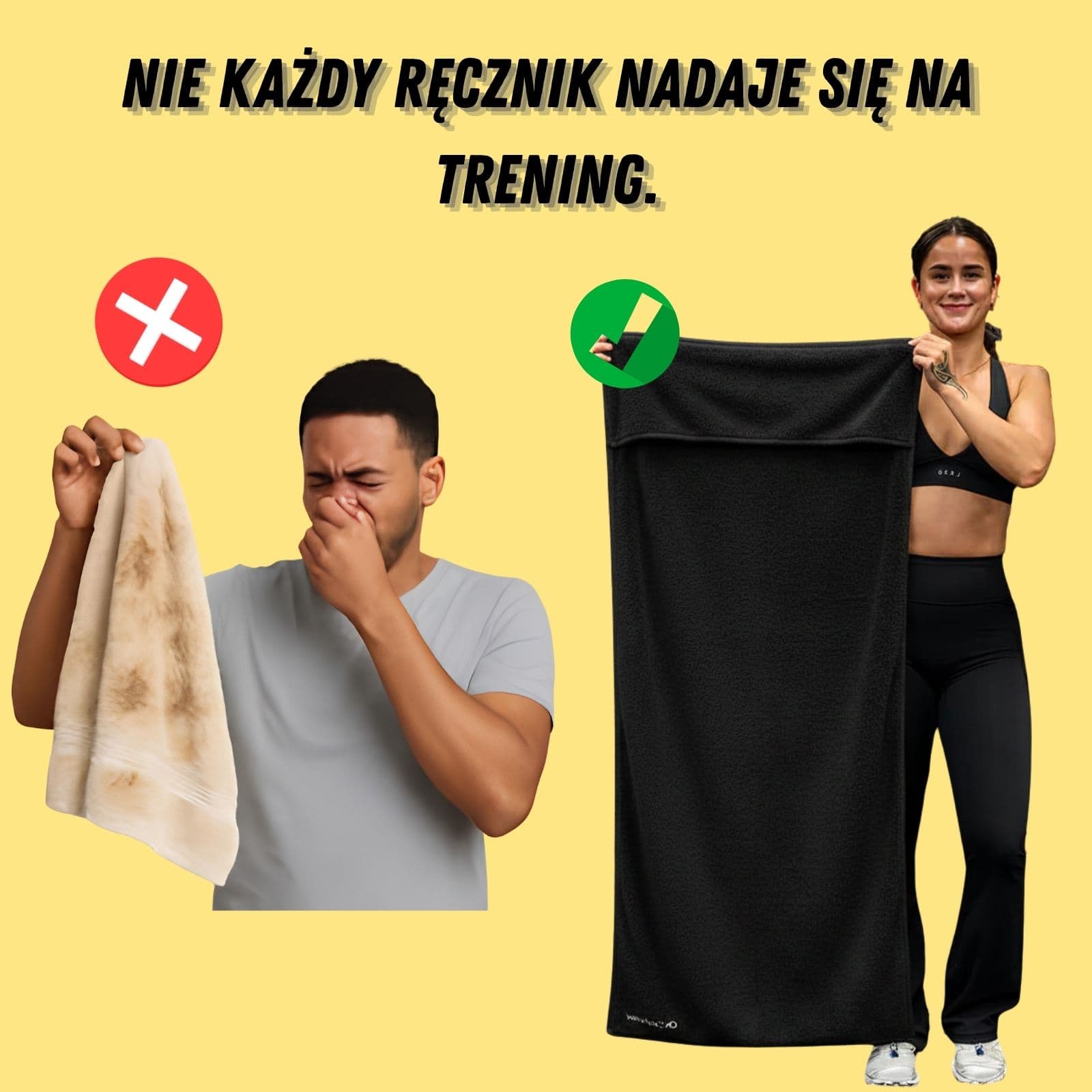 POWEL - ZAWIESZANY RĘCZNIK Z KIESZONKĄ!
