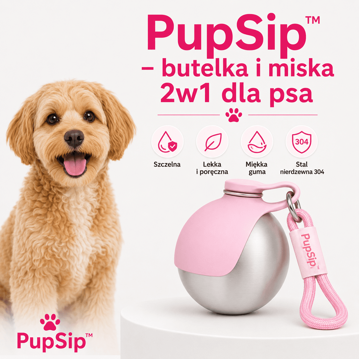 PUPSIP - PRZENOŚNA BUTELKA NA KAŻDY SPACER