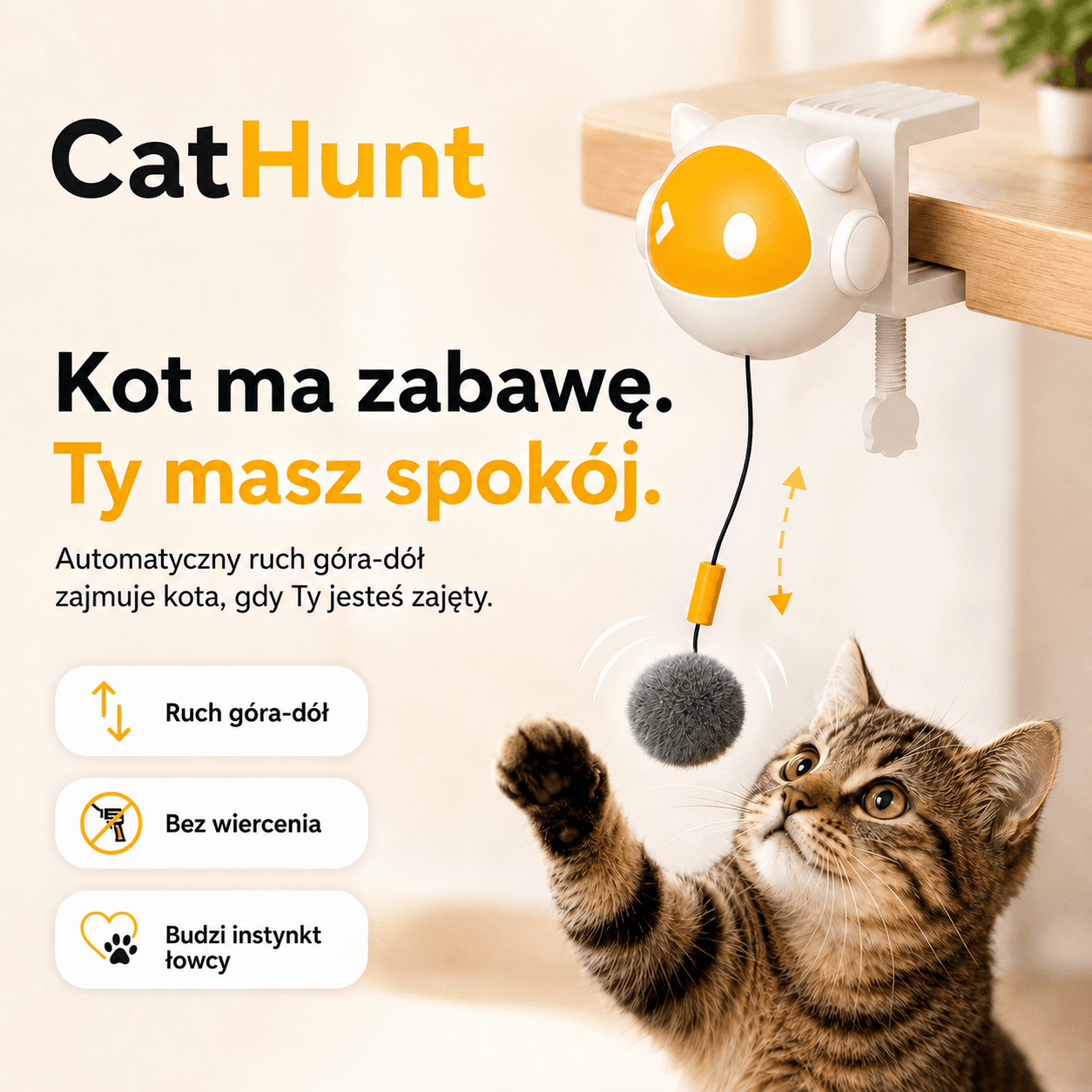 CATHUNT - ZABAWKA, KTÓRA OBUDZI ŁOWCE W TWOIM KOCIE